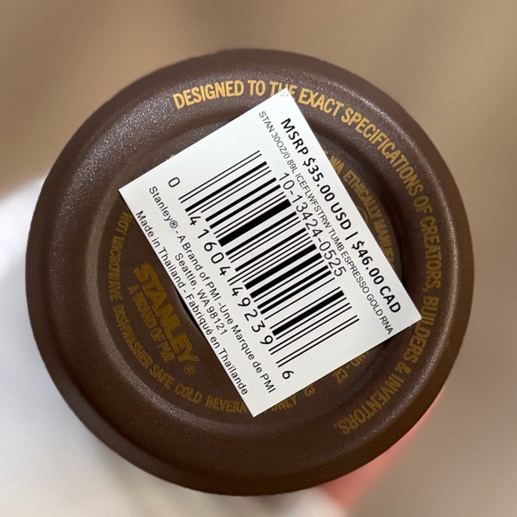 Stanley Ice Flow Flip Straw Tumbler 30oz, ESPRESSO GOLD - Picture 6 of 6